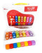 Xilofon Infantil Pianito 2 En 1 Musical 8 Notas Grande Rojo 3