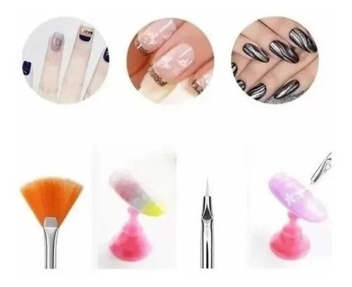 Kit of 15 Brushes for Nail Art Sculptures 5