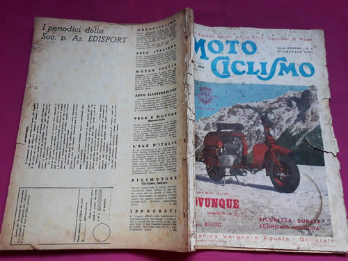 Moto Ciclismo N° 2 Año 1952 Exposicion De Milano 7