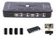 Usb 2.0 4 Puertos Kvm Switch Vga/teclado/mouse Video Monitor 1