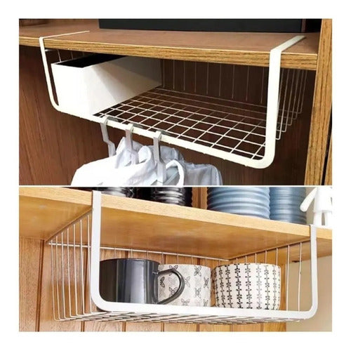 Craco Medium Wire Basket for Hanging Shelf Home Kitchen 3