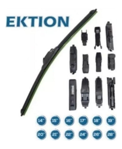 Ektion Universal Multifunctional Curved Rubber Wiper Blade 21 Auto 1