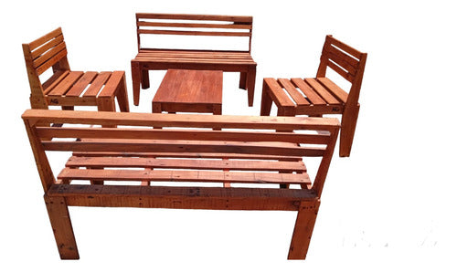 A LO RUSTICO AG Rustic Pallet Chairs for Your Garden or Gallery 0