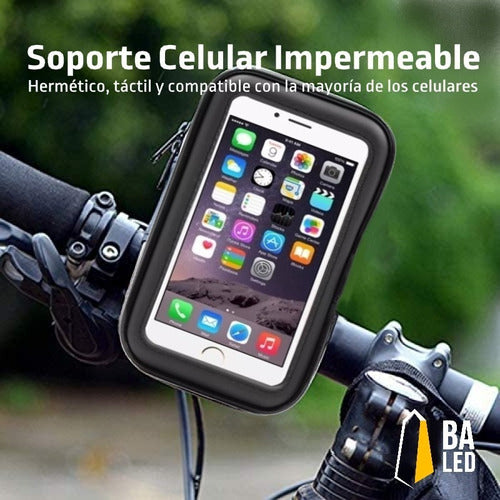 Waterproof Motorcycle Bike Cell Phone Holder Antivibration Touch Support 5