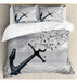 Ambesonne Birds Duvet Cover Set, Anchor Se Convierte En Un G 0