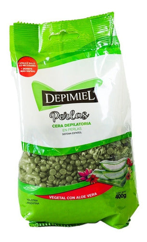 Depimiel Wax Beads Natural Aloe Vera X 400g 0