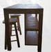 Breakfast Nook with Two Stools 2