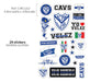 E-tiquetas Stickers Calcos Velez Sarsfield Futbol Para Termo Compu X24 1