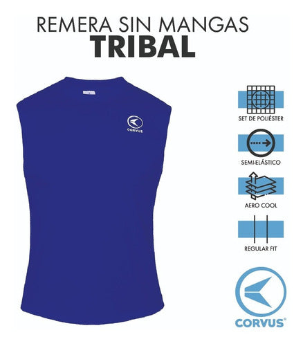 Corvus Tribal Sleeveless T-shirt - Gym Running Workout Muscle Tank Top 10