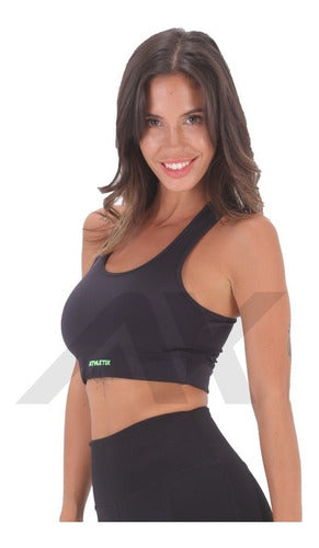 Top Negro De Lycra Para Deporte Gym Fitness Ejercicio - Goat Outdoor 1