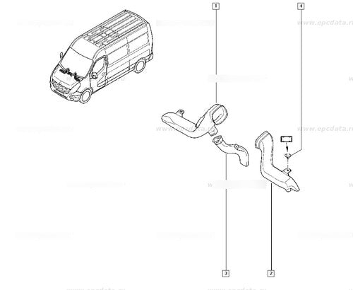 Aireador Inferior Pedalera Renault  Master 3 278400001r 4