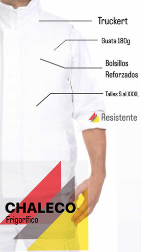 White Frigorific Truckert Vest by Coloroca 3