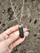 Cristales Katrina Black Tourmaline and Cubic Pyrite Pendant 2