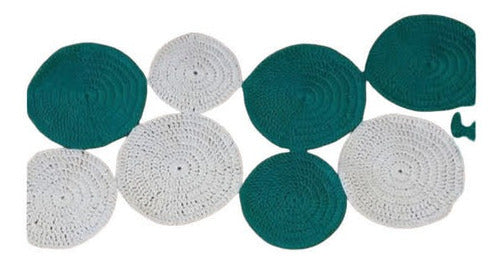 Patry Tejidos Crochet Table Runner with Circles 0