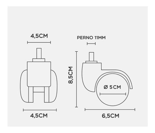 REXX Gaming Chair Wheels 6