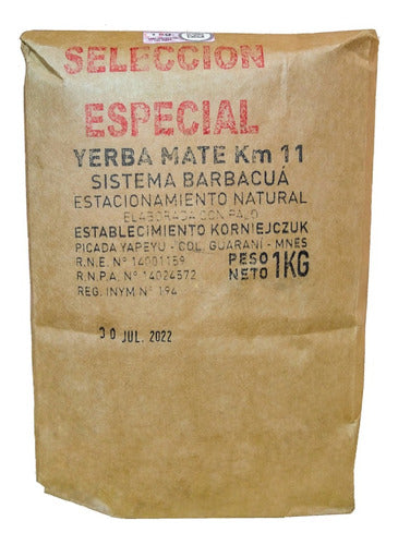 Yerba Mate Km11 Selección Especial Barbacuá 1kg 0