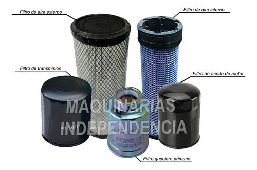 Toyota Juego Filtro Completo Diesel Autoelevador 7FD25 1DZ 5