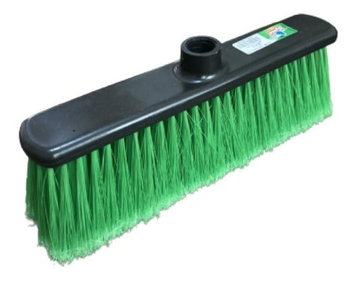 Premium Plastic Broom with Handle. Pack of 12 1