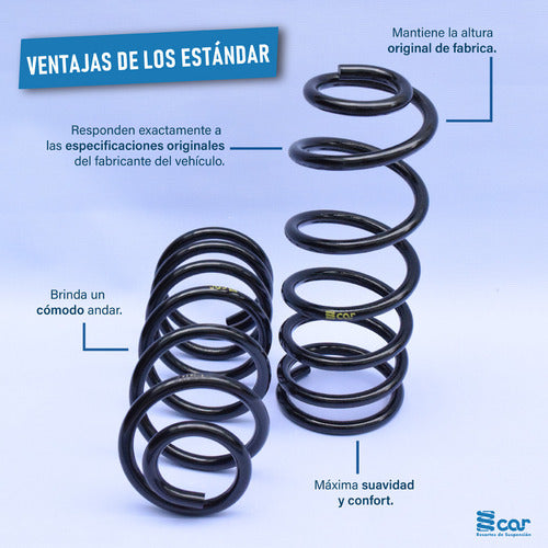 Kit 2 Espiral Delantero Para Ford Fiesta Max 2003-2010 1