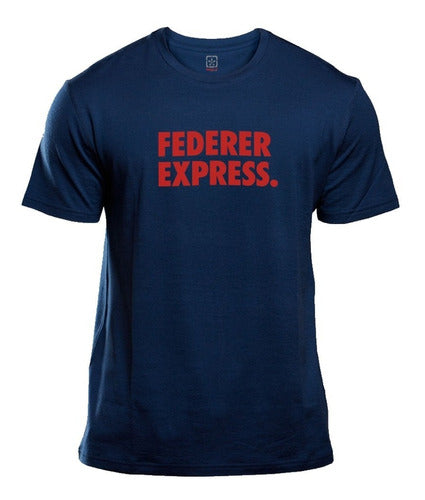 Federer Express Tennis ATP 100% Cotton T-Shirt 2