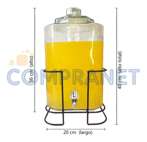 Compranet Dispenser De Jugo Con Base, Soporte Y Dispensador 9,8 L11272 2