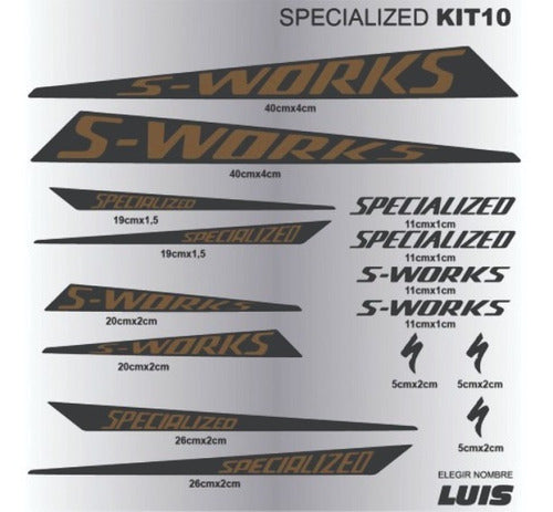 Specialized S-Work Decals Set 4