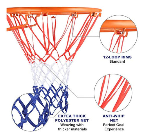 Hsei - Replacement Basketball Net for All Weather 1