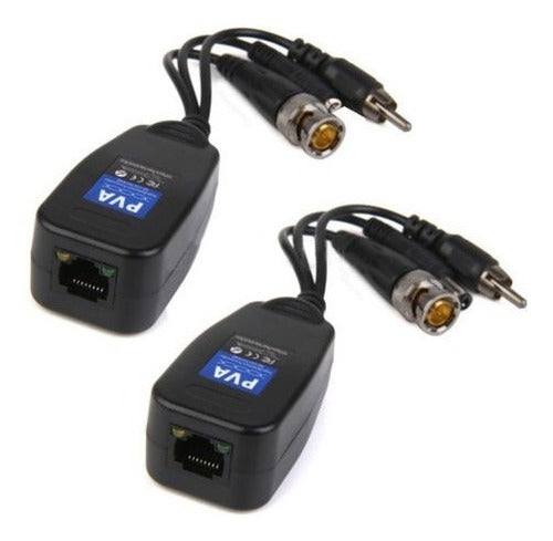 CCTV 4 Pair Twisted PVD Video Balun Power Data CC 3