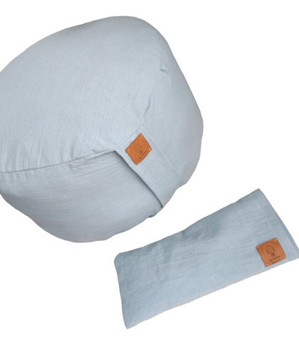 Buddhielementos Kit Zafu + Relaxing Aqua Pillow Set 0