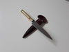 Cuchillo Verijero Acero Inox Cabo Capsula Proyectil Bronce 2