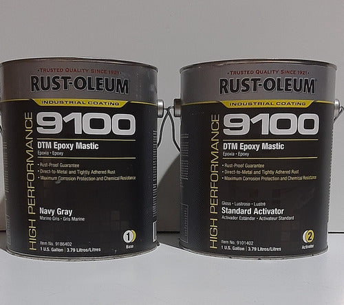 Rust Oleum Kit Epoxi 9100 Verde + Activador 7.56lt 0