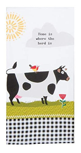 Kay Dee Designs Farm Charm Cow Dp Terry Trapo De Cocina, 16 0