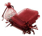 Pack of 100 Handmade Organza Bags 7x9 5