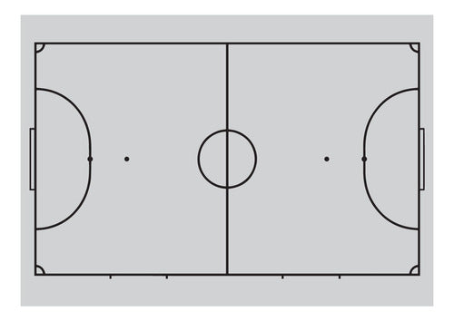 Michapaya Pizarra Futsal Magnética Con Imanes Doble Faz Cancha 40x56cm 2