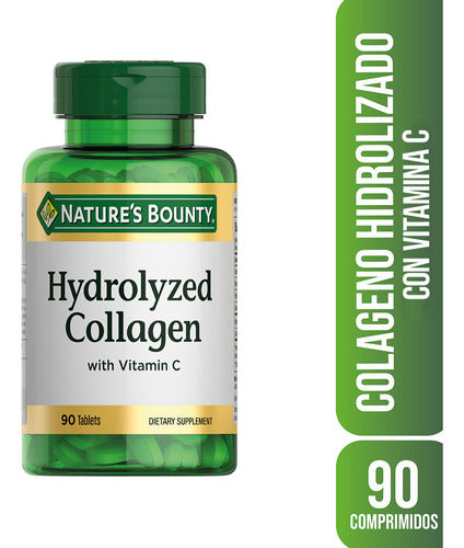 Nature's Bounty Hydrolyzed Collagen with Vitamin C - 90 Tablets 0