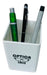 50 White Plastic Pen Holder Cubes with Full Color Logo Printed on 2 Sides 5