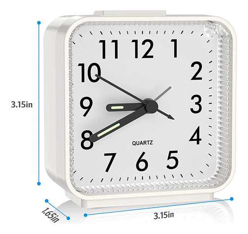 ~? Reloj Despertador Analógico Ami, Reloj Pequeño Silencioso 4