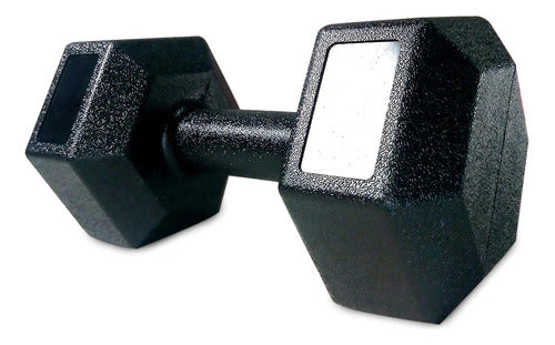 AB Fitness Hexagonal 5 Kg Plastic Dumbbell - Pair 1