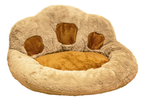 Pawfy Cama Moisés Mascotas Perros Huella Suave 50 Cm Felpa Comoda 0