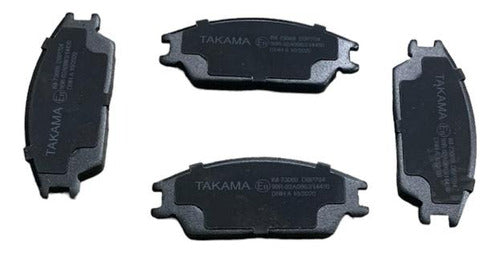 Takama Front Brake Pad Kit for Subaru Justy 0