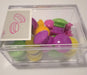 Assorted Round Magnetic Push Pins x 26 + Acrylic Box 1