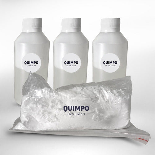 Quimpo Kit Elaboracion Alcohol En Gel Glicerina Carbopol Rinde 50lt 0