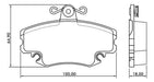 Corven Pastillas Freno Delanteras Renault Clio2/3 1.2 16v 1