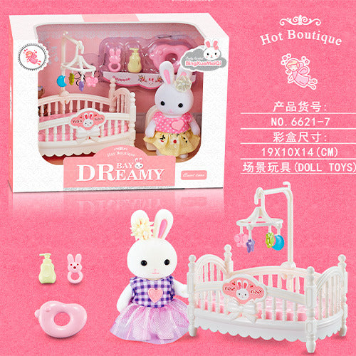 Playset Bay Dreamy Dormitorio Cuna Conejita Universo Binario 2