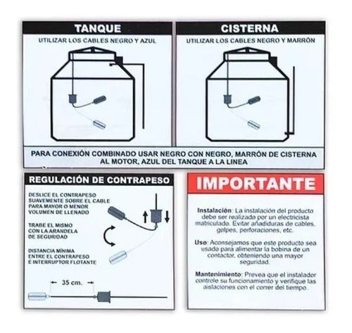 Fibosa Automatic Water Tank Float Switch Pump Pack of 3 3