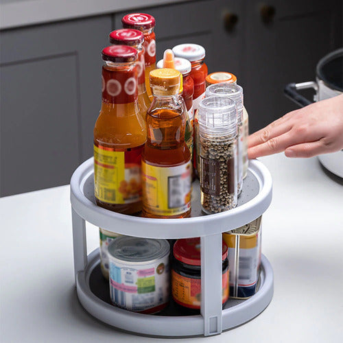 Pirotech Double Rotating Spice Organizer Tray 1