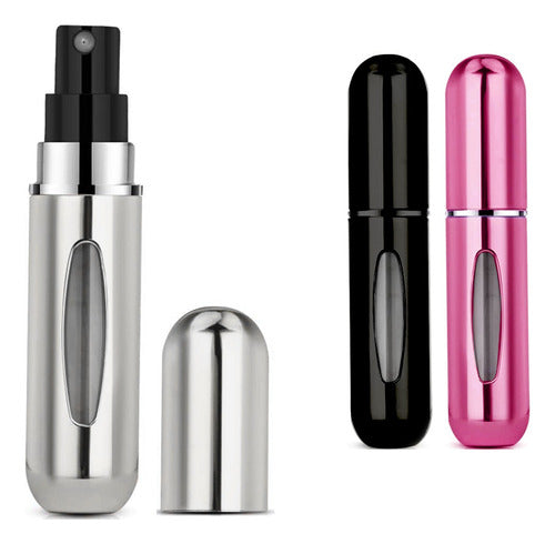 Portable Rechargeable Mini Perfume Atomizer 5ml - Ideal for Travel - Assorted Colors 0