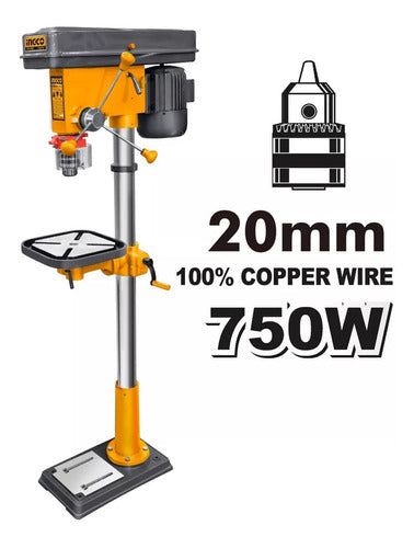 Ingco 20mm Floor Drill DP207502 750W 0