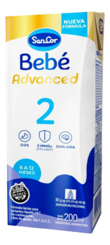 SanCor Bebé 2 Advanced 200ml Pack X 12 Unidades 0