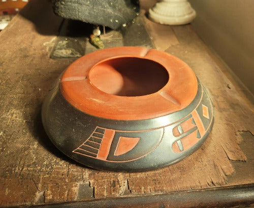 Ceramic Ashtrays with Andean Glazed Detail 3
